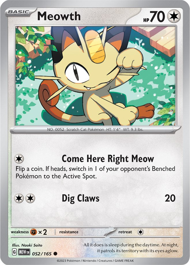 Meowth (052/165) [Scarlet & Violet: 151] | Devastation Store