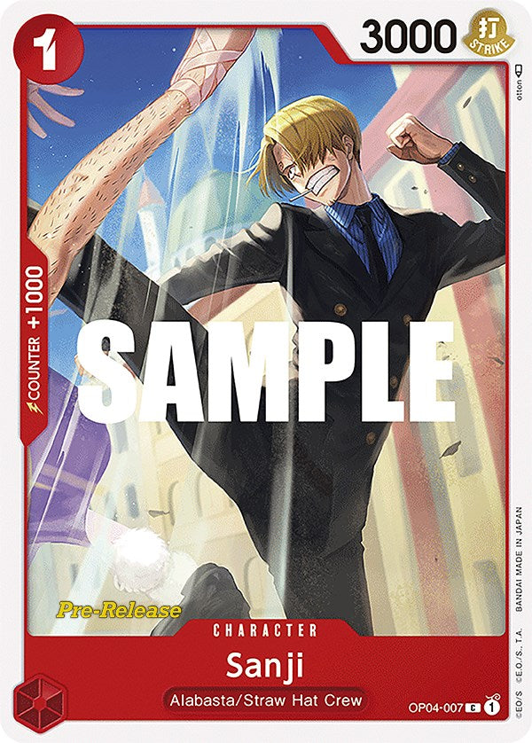 Sanji [Kingdoms of Intrigue Pre-Release Cards] | Devastation Store