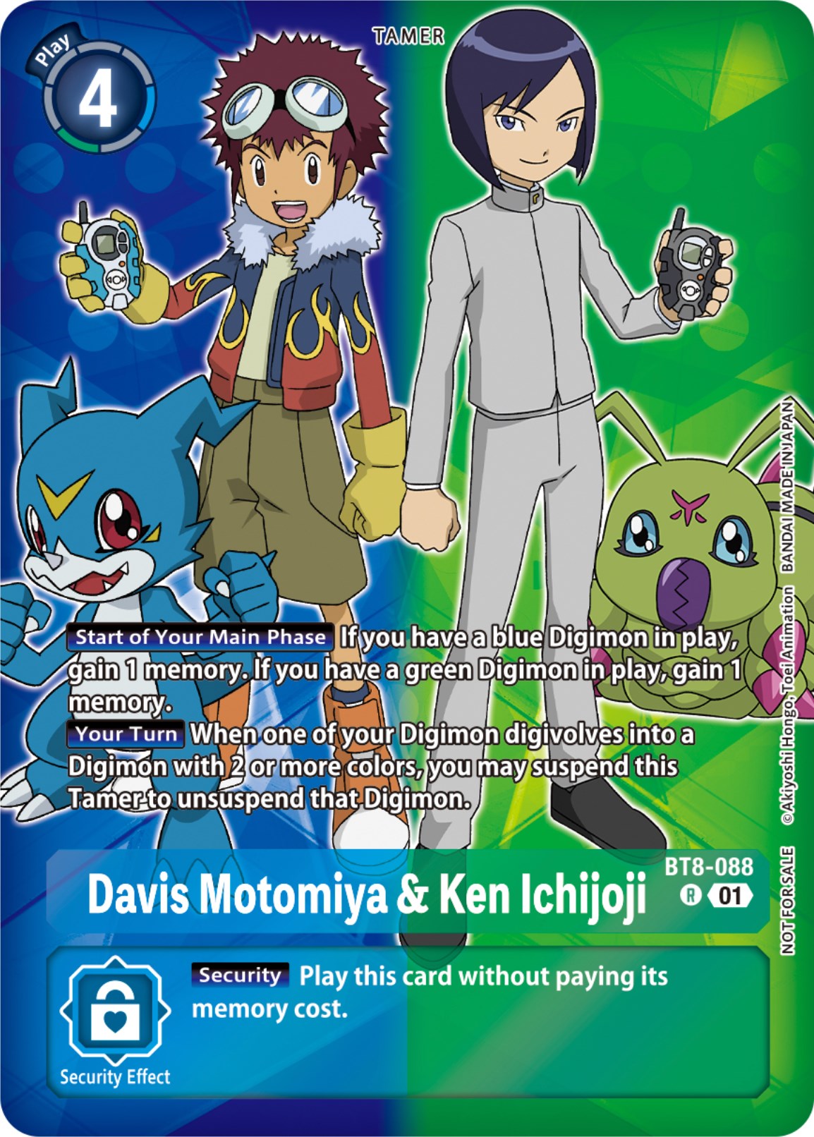 Davis Motomiya & Ken Ichijoji [BT8-088] (Tamer Party Pack -The Beginning-) [New Awakening] | Devastation Store
