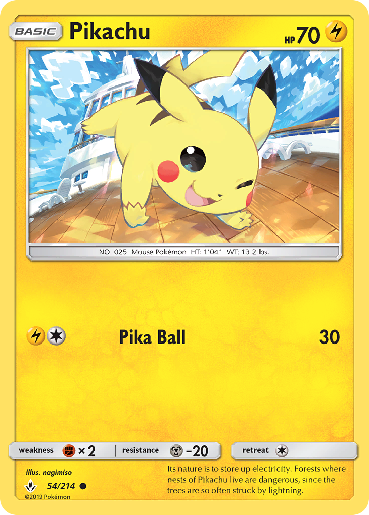 Pikachu (54/214) [Sun & Moon: Unbroken Bonds] | Devastation Store