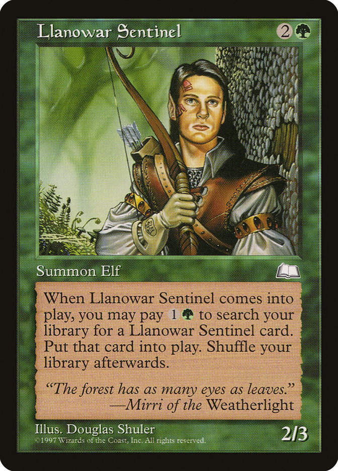 Llanowar Sentinel [Weatherlight] - Devastation Store | Devastation Store