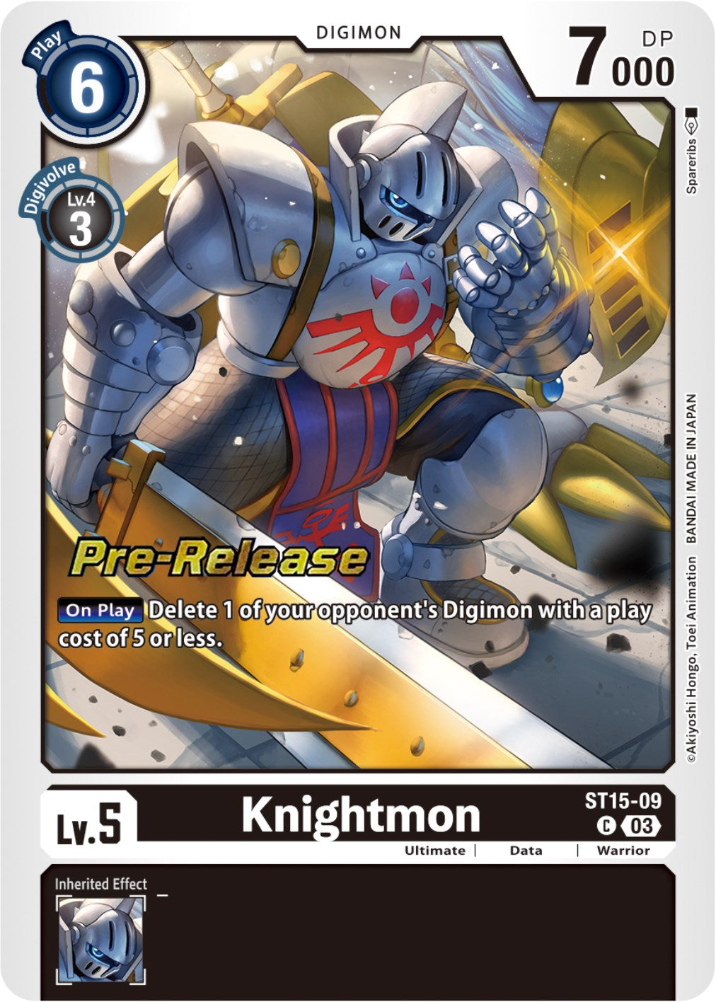 Knightmon [ST15-09] [Starter Deck: Dragon of Courage Pre-Release Cards] | Devastation Store