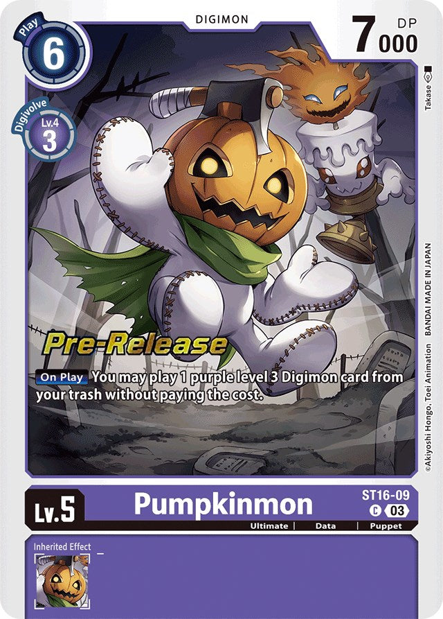 Pumpkinmon [ST16-09] [Starter Deck: Wolf of Friendship Pre-Release Cards] | Devastation Store
