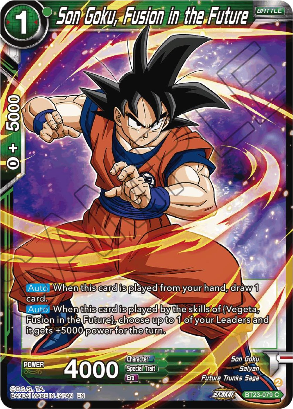 Son Goku, Fusion in the Future (BT23-079) [Perfect Combination] | Devastation Store
