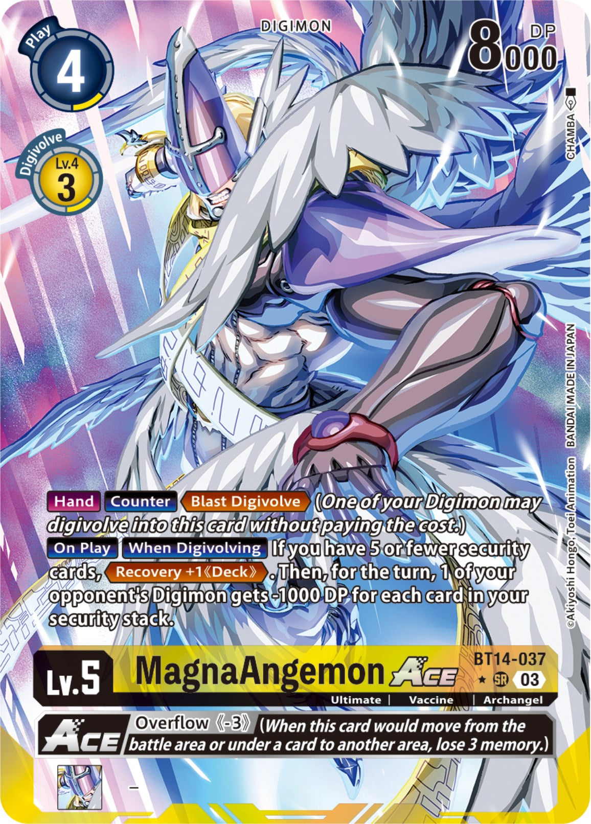 MagnaAngemon Ace [BT14-037] (English Exclusive Alternate Art) [Blast Ace] | Devastation Store