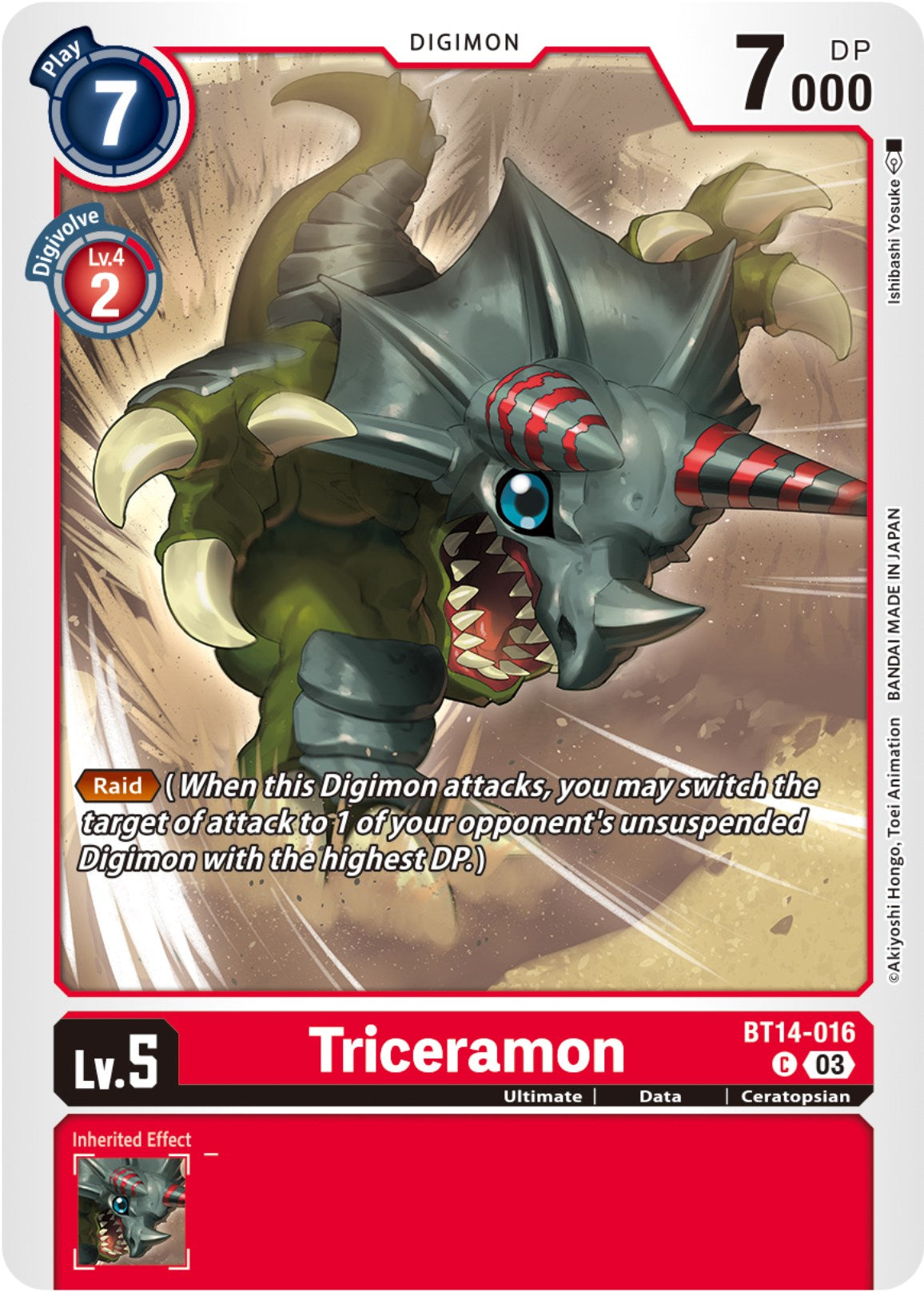 Triceramon [BT14-016] [Blast Ace] | Devastation Store