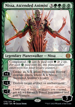 Nissa, Ascended Animist (Promo Pack) [Phyrexia: All Will Be One Promos] | Devastation Store