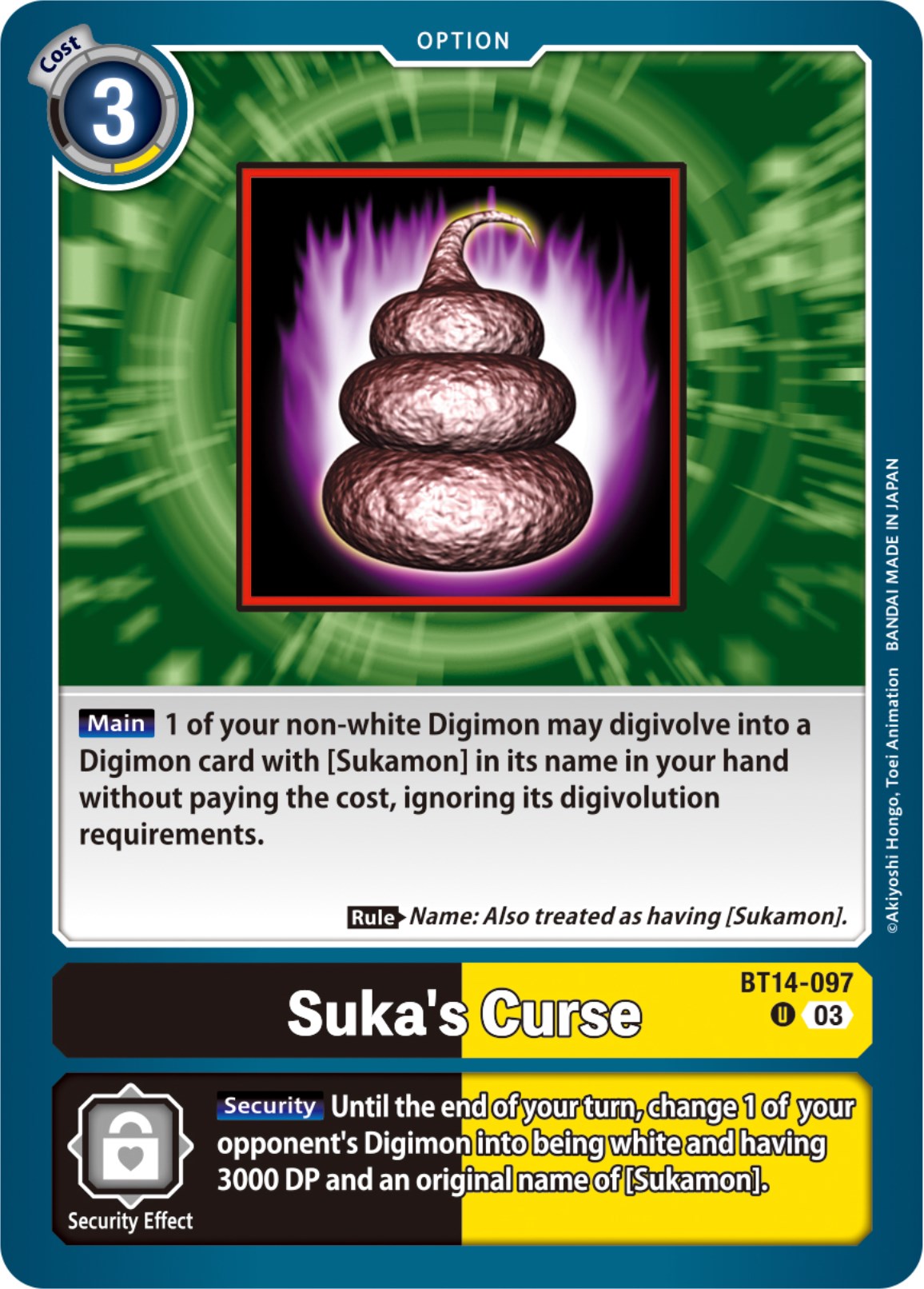 Suka's Curse [BT14-097] [Blast Ace] | Devastation Store