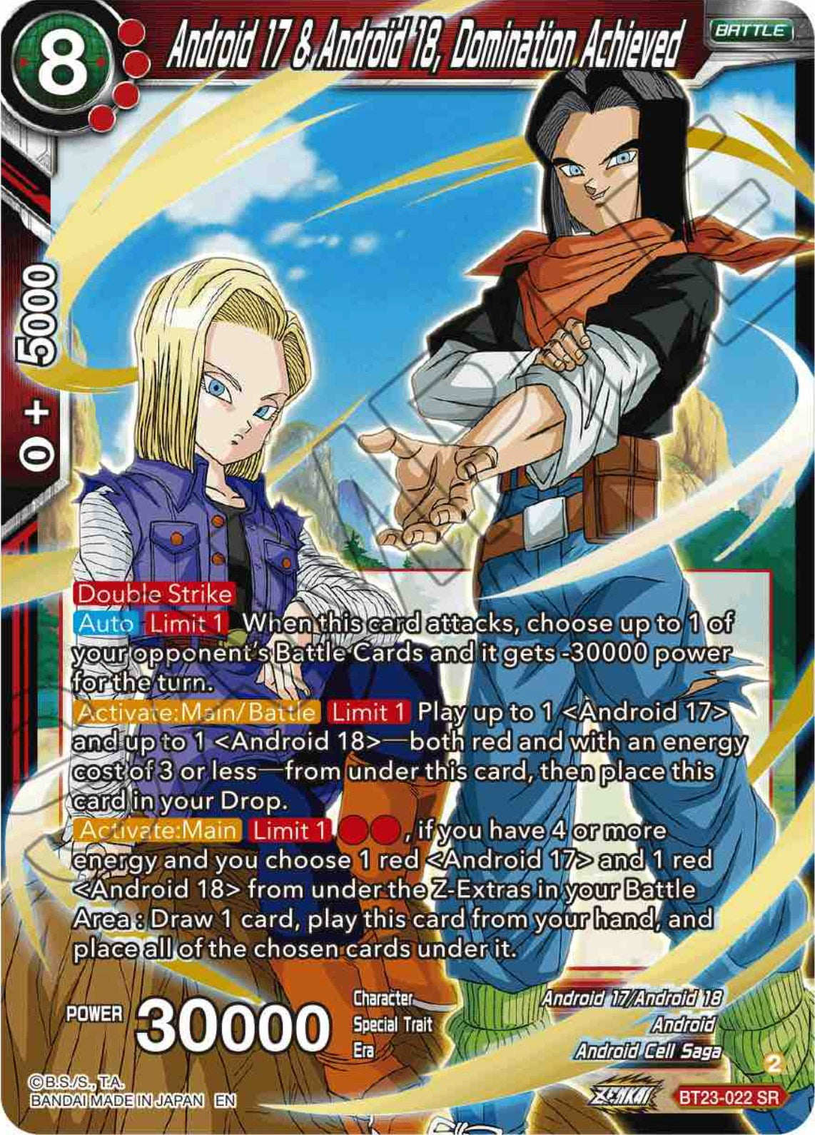 Android 17 & Android 18, Domination Achieved (BT23-022) [Perfect Combination] | Devastation Store