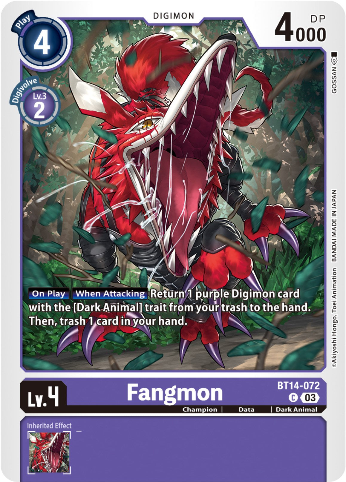 Fangmon [BT14-072] [Blast Ace] | Devastation Store