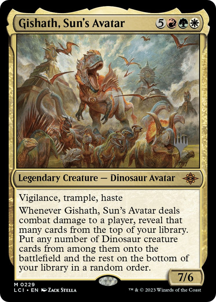 Gishath, Sun's Avatar (Promo Pack) [The Lost Caverns of Ixalan Promos] | Devastation Store