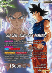 SSB Son Goku // Son Goku, Autonomous Awakening (BT23-099) [Perfect Combination] | Devastation Store