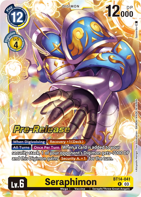 Seraphimon [BT14-041] [Blast Ace Pre-Release Cards] | Devastation Store