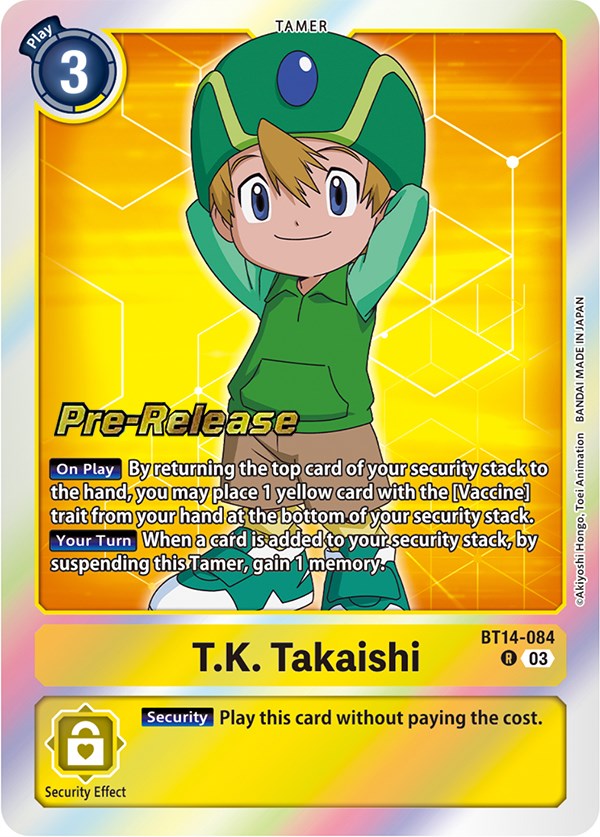 T.K. Takaishi [BT14-084] [Blast Ace Pre-Release Cards] | Devastation Store