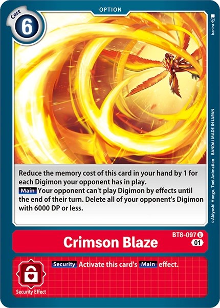 Crimson Blaze [BT8-097] [Revision Pack Cards] | Devastation Store
