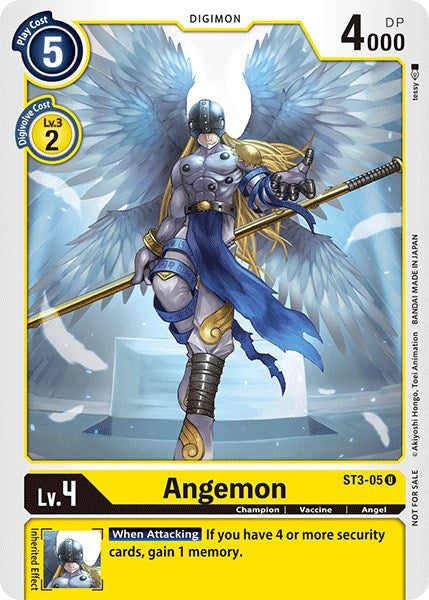 Angemon [ST3-05] (Official Tournament Pack Vol.3) [Starter Deck: Heaven's Yellow Promos] | Devastation Store