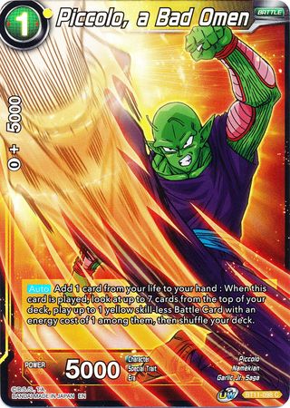 Piccolo, a Bad Omen [BT11-098] | Devastation Store