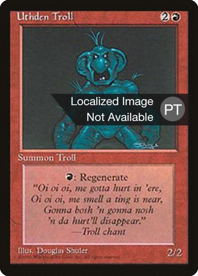 Uthden Troll [Fourth Edition (Foreign Black Border)] | Devastation Store