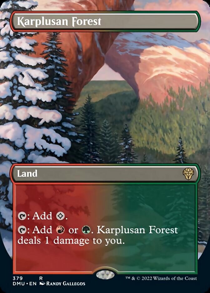 Karplusan Forest (Borderless Alternate Art) [Dominaria United] | Devastation Store