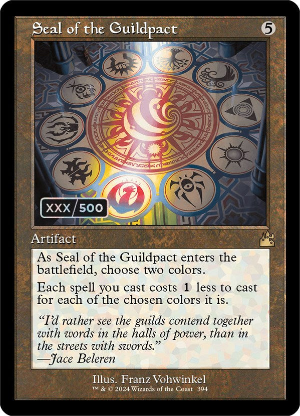 Seal of the Guildpact (Retro) (Serialized) [Ravnica Remastered] | Devastation Store