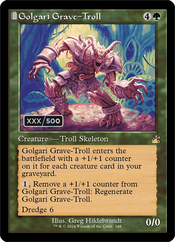 Golgari Grave-Troll (Retro) (Serialized) [Ravnica Remastered] | Devastation Store