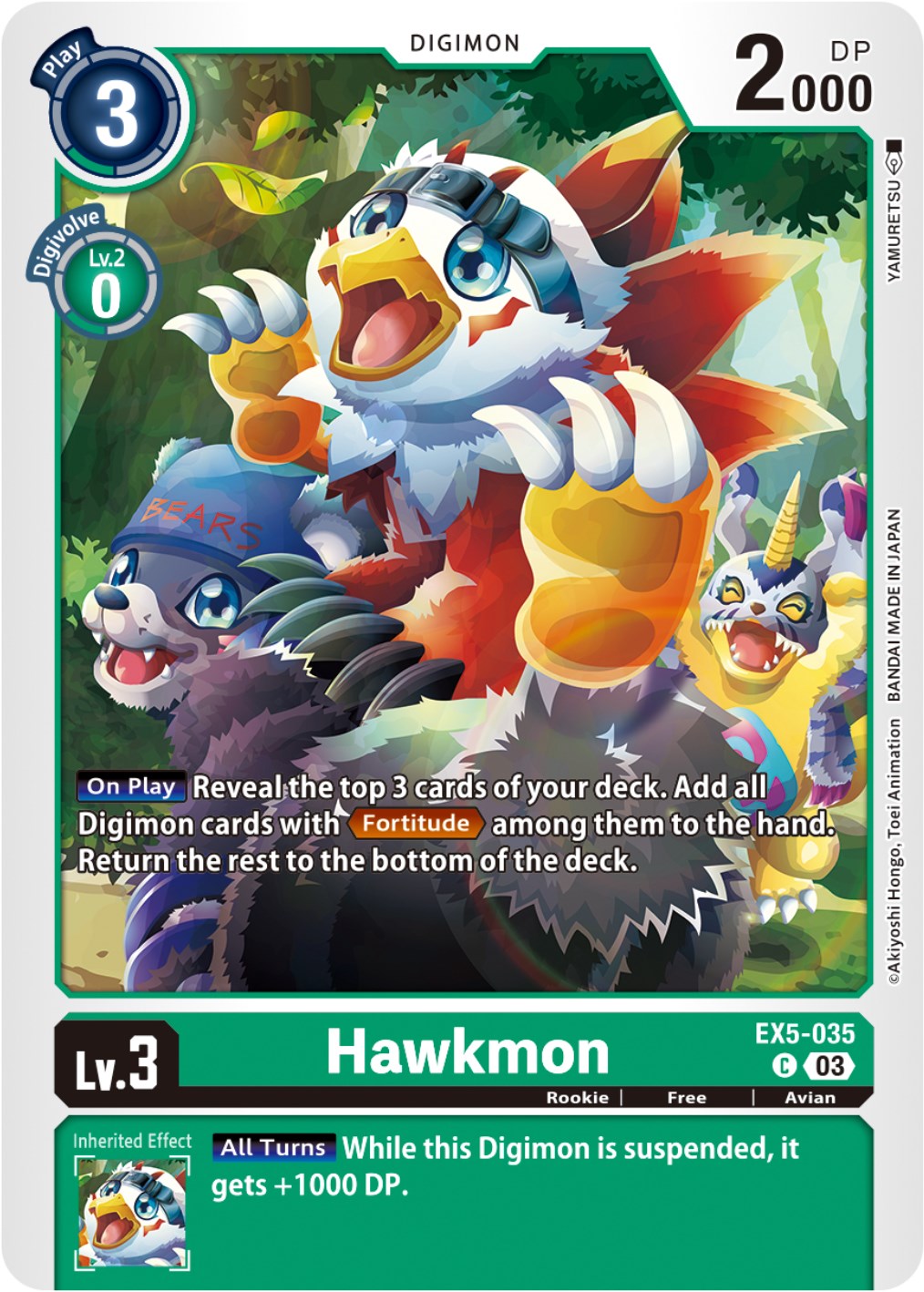 Hawkmon [EX5-035] [Animal Colosseum] | Devastation Store
