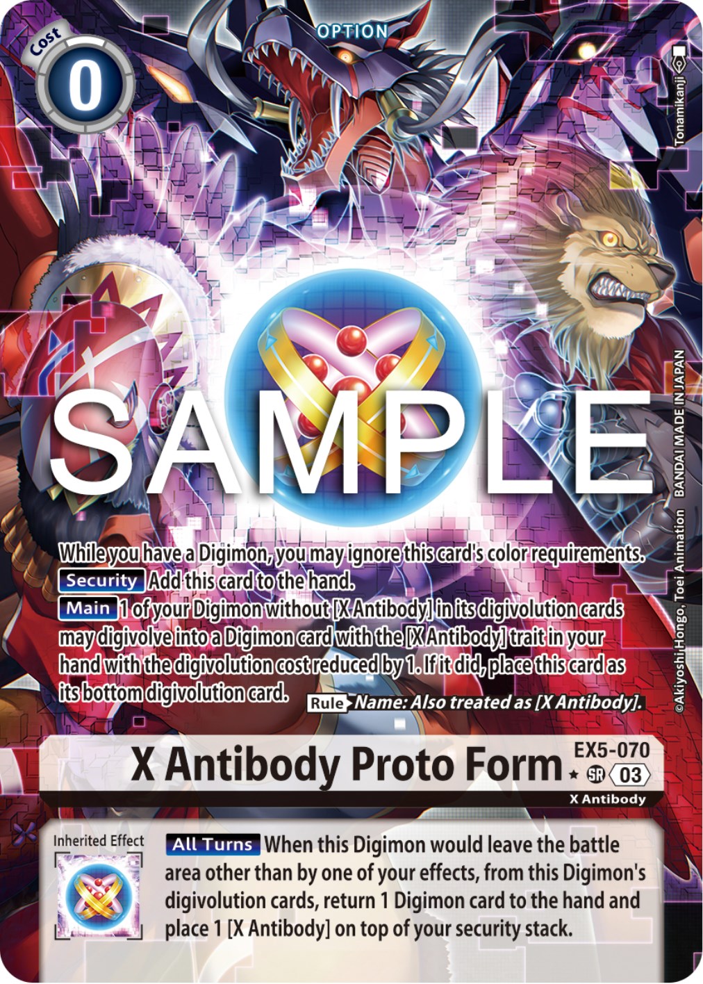 X Antibody Proto Form [EX5-070] (Alternate Art) [Animal Colosseum] | Devastation Store