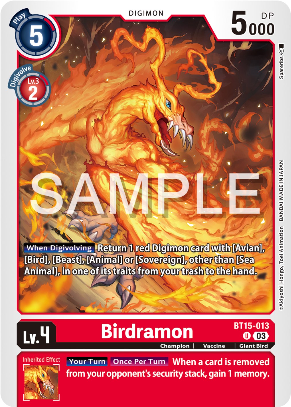 Birdramon [BT15-013] [Exceed Apocalypse] | Devastation Store