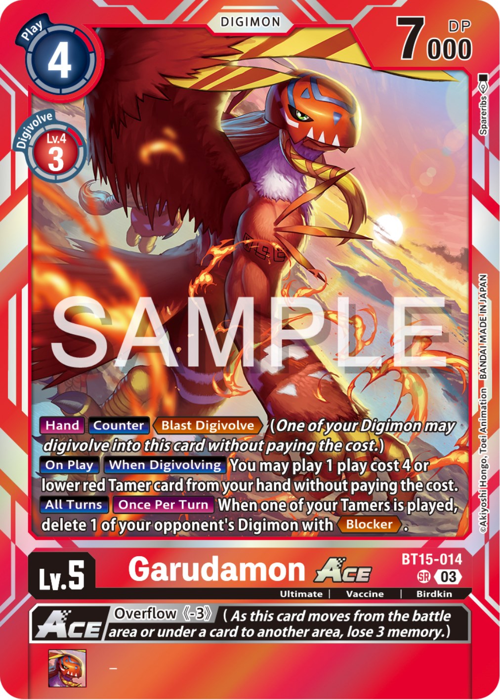 Garudamon Ace [BT15-014] [Exceed Apocalypse] | Devastation Store
