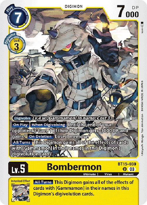 Bombermon [BT15-039] [Exceed Apocalypse] | Devastation Store