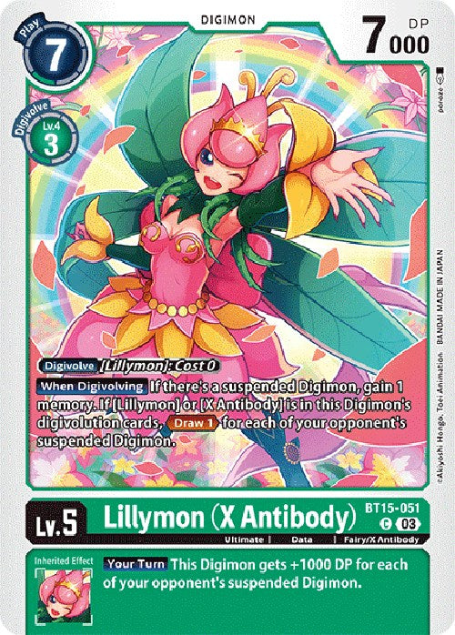 Lillymon [BT15-051] (X Antibody) [Exceed Apocalypse] | Devastation Store