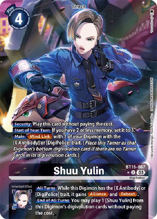 Shuu Yulin [BT15-087] (Alternate Art) [Exceed Apocalypse] | Devastation Store