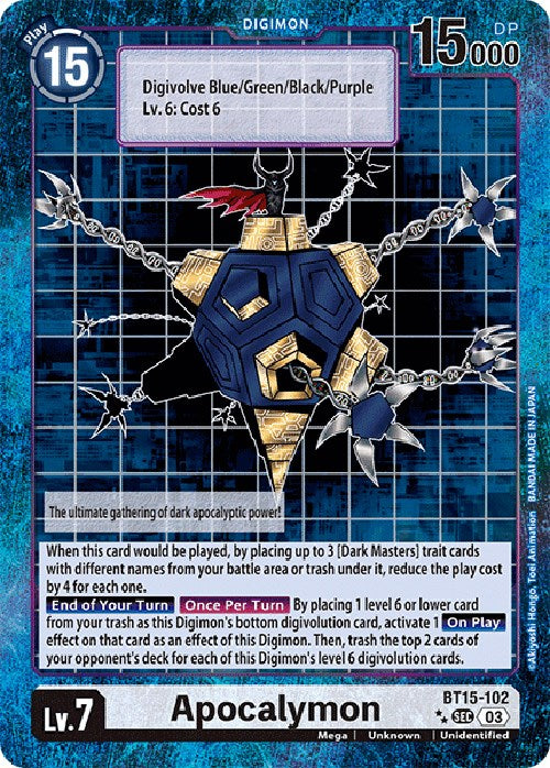 Apocalymon [BT15-102] (Special Edition Alternate Art) [Exceed Apocalypse] | Devastation Store