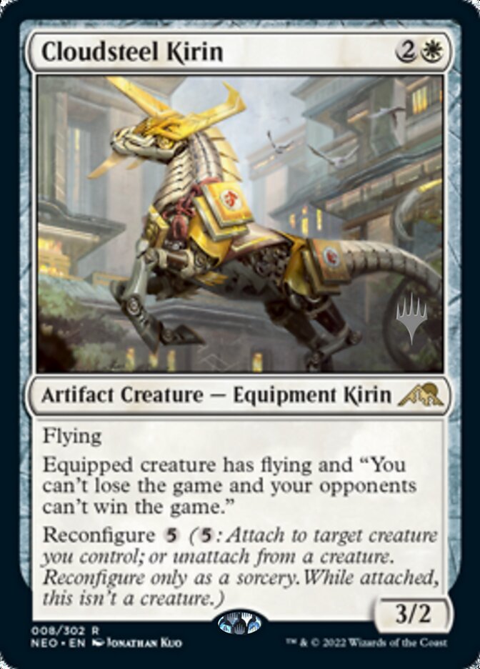 Cloudsteel Kirin (Promo Pack) [Kamigawa: Neon Dynasty Promos] | Devastation Store