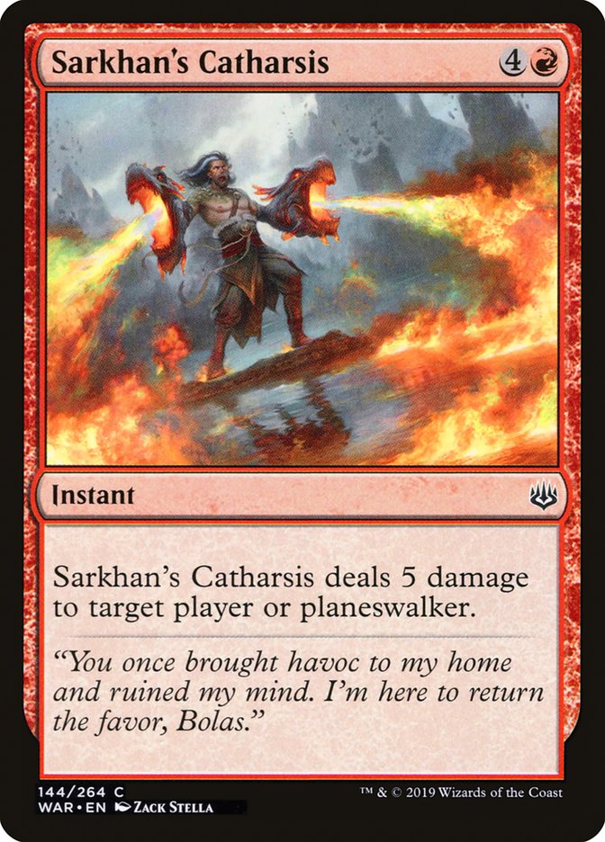 Sarkhan's Catharsis [War of the Spark] | Devastation Store