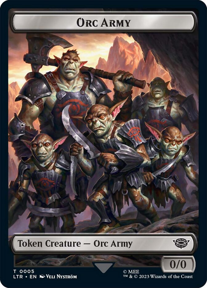 Orc Army Token (05) [The Lord of the Rings: Tales of Middle-Earth Tokens] | Devastation Store