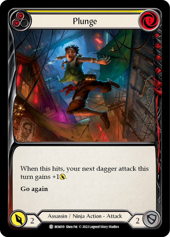 Plunge (Yellow) [BEN019] (Outsiders Benji Blitz Deck) | Devastation Store