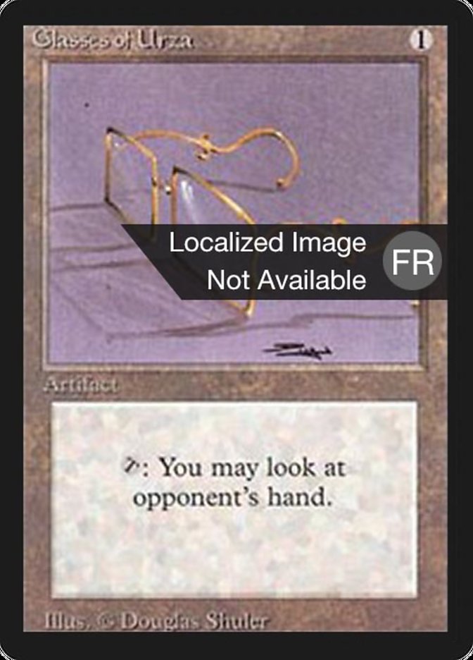 Glasses of Urza [Foreign Black Border] | Devastation Store