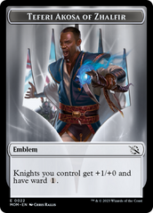 Soldier // Teferi Akosa of Zhalfir Emblem Double-Sided Token [March of the Machine Tokens] | Devastation Store