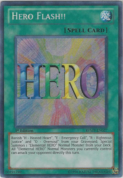 Hero Flash!! [RYMP-EN027] Secret Rare | Devastation Store