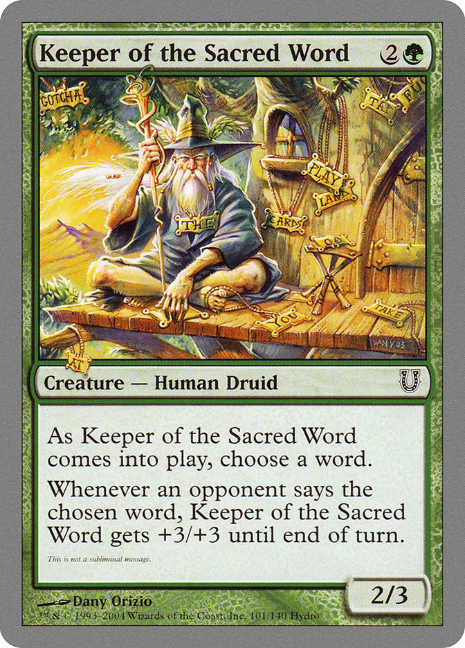 Keeper of the Sacred Word [Unhinged] | Devastation Store