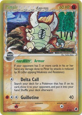 Pinsir (9/101) (Delta Species) (Stamped) [EX: Dragon Frontiers] | Devastation Store