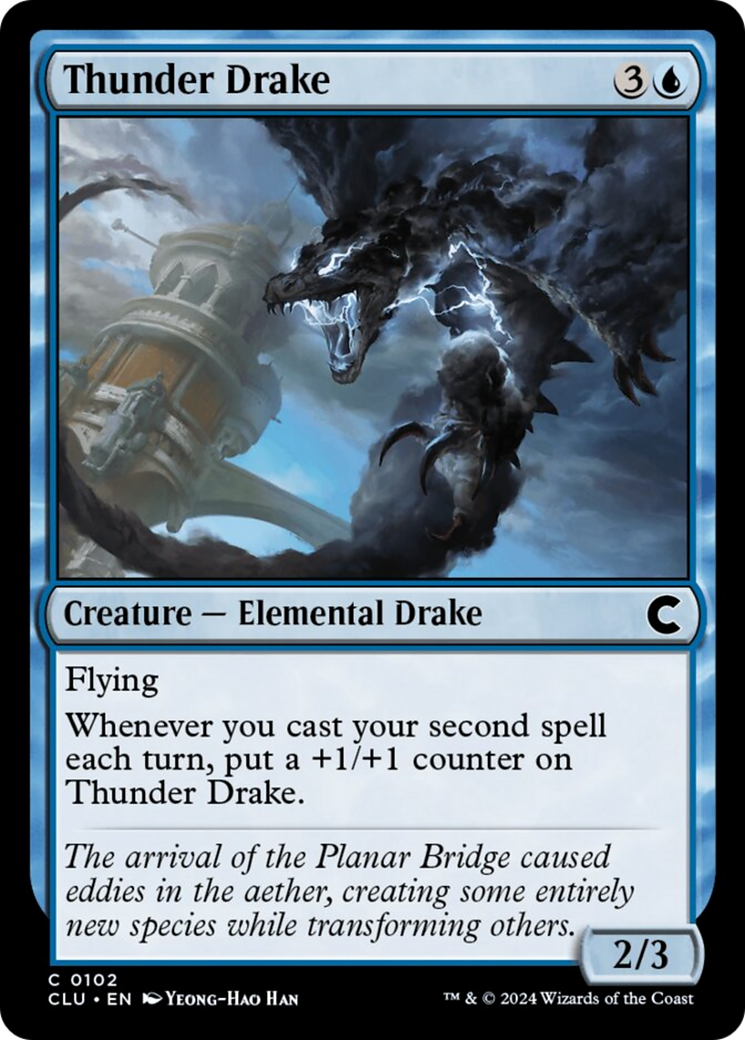 Thunder Drake [Ravnica: Clue Edition] | Devastation Store