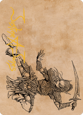 Lae'zel, Vlaakith's Champion Art Card (Gold-Stamped Signature) [Commander Legends: Battle for Baldur's Gate Art Series] | Devastation Store
