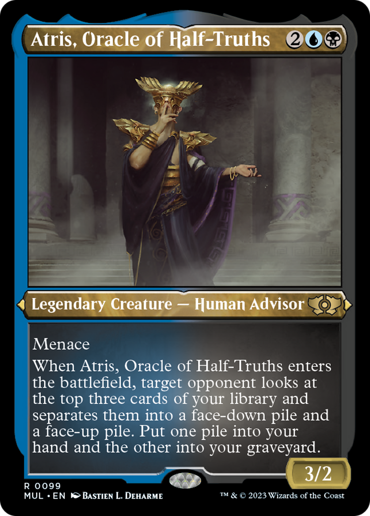 Atris, Oracle of Half-Truths (Foil Etched) [Multiverse Legends] | Devastation Store