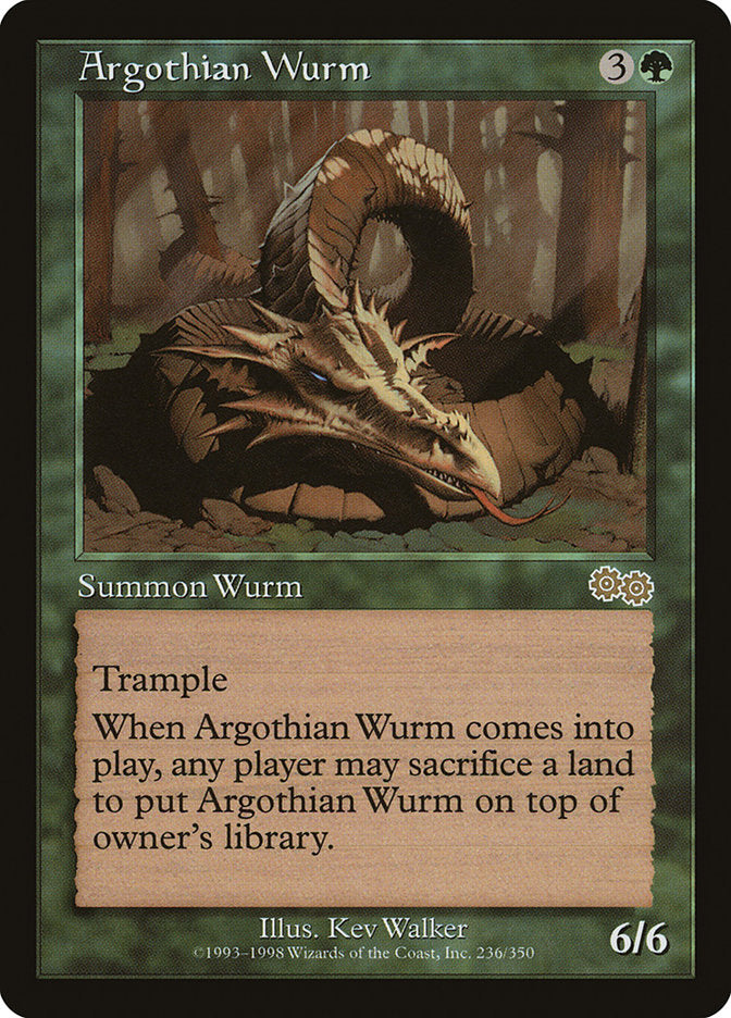 Argothian Wurm [Urza's Saga] | Devastation Store