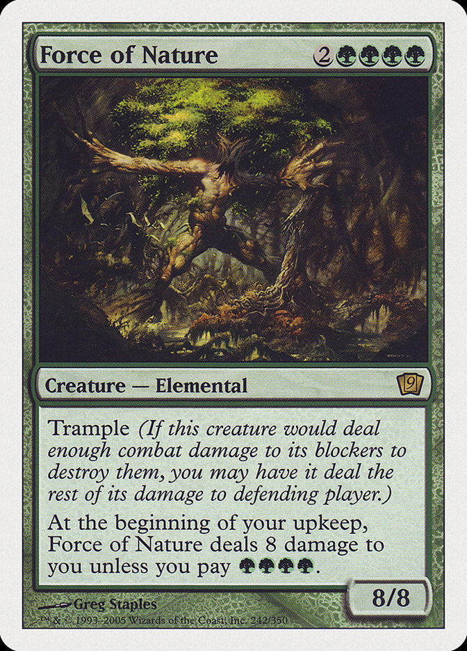 Force of Nature (9th Edition) [Oversize Cards] | Devastation Store