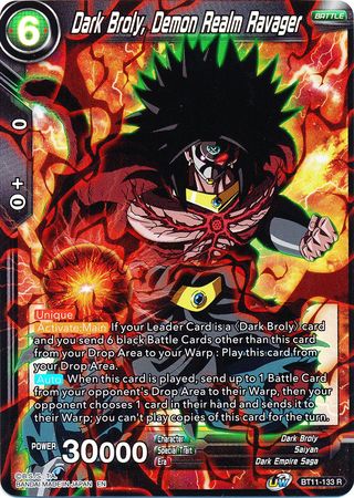 Dark Broly, Demon Realm Ravager [BT11-133] | Devastation Store