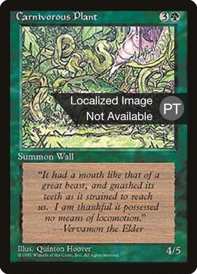 Carnivorous Plant [Fourth Edition (Foreign Black Border)] | Devastation Store