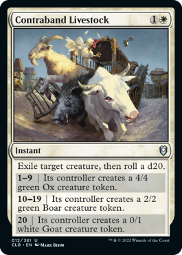 Contraband Livestock [Commander Legends: Battle for Baldur's Gate] | Devastation Store